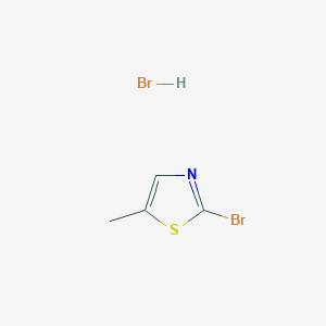 molecular formula C4H5Br2NS B12450671 2-Bromo-5-methyl-thiazole hydrobromide 