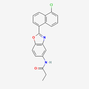 N-[2-(5-chloronaphthalen-1-yl)-1,3-benzoxazol-5-yl]propanamide