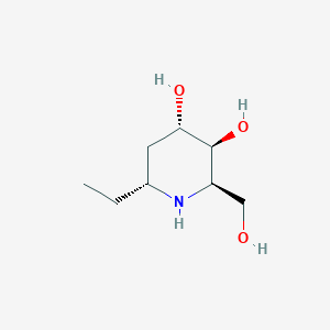 molecular formula C8H17NO3 B1245075 (+)-5-脱氧腺嘌呤 CAS No. 262615-98-5