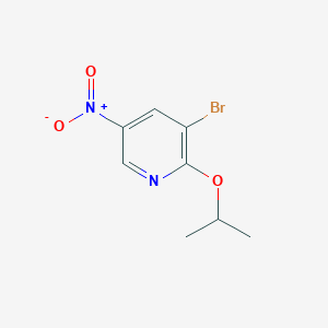 molecular formula C8H9BrN2O3 B12450775 3-Bromo-2-isopropoxy-5-nitropyridine 