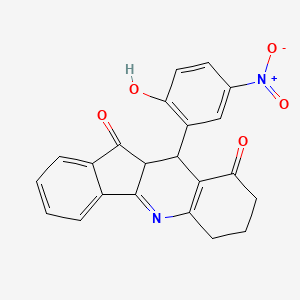 10-(2-hydroxy-5-nitrophenyl)-7,8,10,10a-tetrahydro-6H-indeno[1,2-b]quinoline-9,11-dione