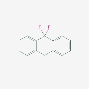 molecular formula C14H10F2 B12450874 9,9-Difluoro-9,10-dihydroanthracene 