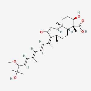 molecular formula C31H46O6 B1245090 globostellatic acid D 