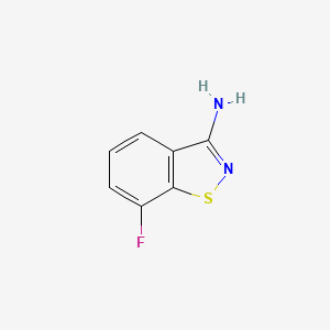 molecular formula C7H5FN2S B12450909 7-Fluorobenzo[d]isothiazol-3-amine 