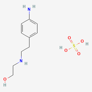 molecular formula C10H18N2O5S B12450914 (p-Ammoniophenyl)ethyl(2-hydroxyethyl)ammonium sulphate CAS No. 1225351-21-2