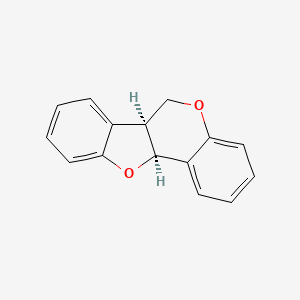 molecular formula C15H12O2 B1245092 (6aS,11aS)-pterocarpan 
