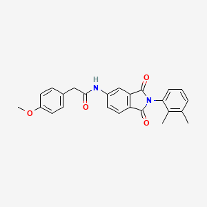 molecular formula C25H22N2O4 B12450931 N-[2-(2,3-dimethylphenyl)-1,3-dioxoisoindol-5-yl]-2-(4-methoxyphenyl)acetamide 