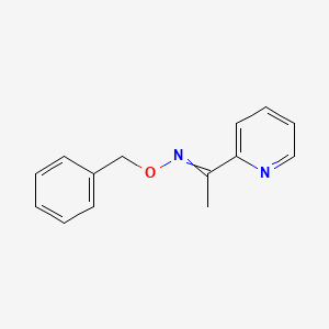 molecular formula C14H14N2O B12450942 (E)-(benzyloxy)[1-(pyridin-2-yl)ethylidene]amine 