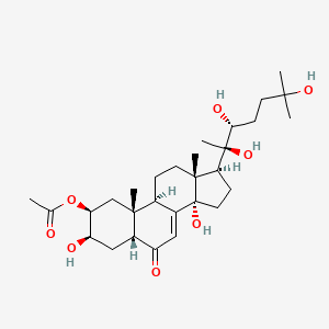 molecular formula C29H46O8 B1245097 2-O-Acetyl-20-hydroxyecdysone 