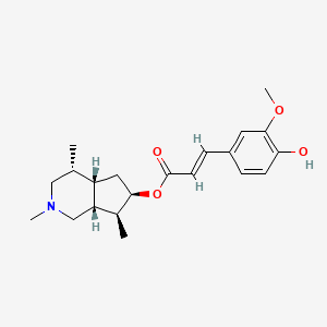 molecular formula C21H29NO4 B1245100 Incarvine C 