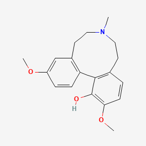 molecular formula C19H23NO3 B1245101 (+)-臂花碱 