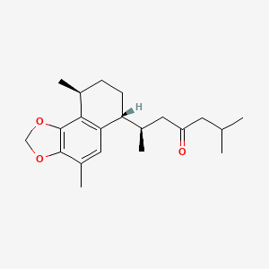 molecular formula C21H30O3 B1245103 11-epi-Helioporin B 