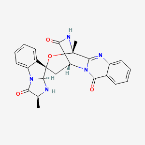 molecular formula C24H21N5O4 B1245106 Fumiquinazoline C 