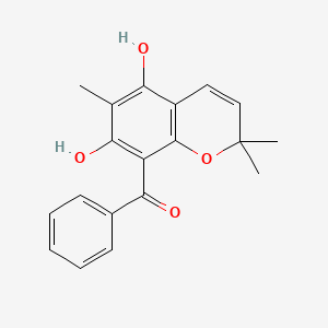 molecular formula C19H18O4 B1245107 Cariphenone B 