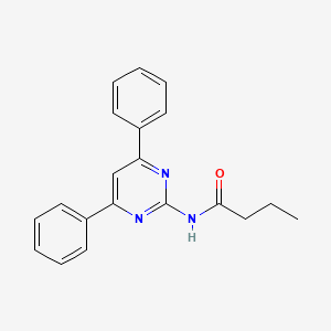 molecular formula C20H19N3O B1245108 N-(4,6-二苯基嘧啶-2-基)丁酰胺 CAS No. 820961-65-7