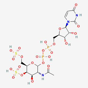 molecular formula C17H27N3O23P2S2 B1245116 UDP-N-acetyl-D-galactosamine 4,6-bissulfate 