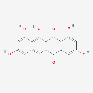 molecular formula C19H12O7 B1245122 1,3,8,10,11-Pentahydroxy-6-methyltetracene-5,12-dione 