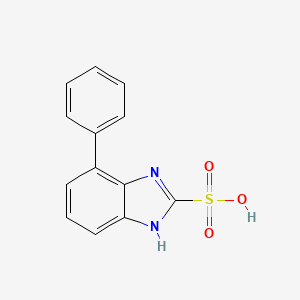 molecular formula C13H10N2O3S B1245124 Phenylbenzimidazole sulphonic acid 