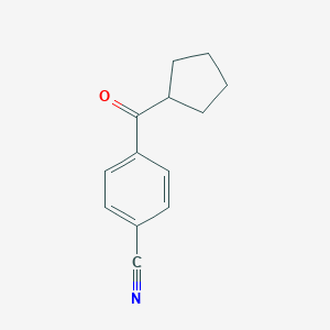 molecular formula C13H13NO B124513 4-氰基苯基环戊基酮 CAS No. 144979-13-5