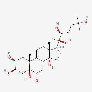 molecular formula C27H42O8 B1245137 Herkesterone 