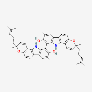molecular formula C46H48N2O4 B1245139 Bisisomahanine 