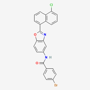 4-bromo-N-[2-(5-chloronaphthalen-1-yl)-1,3-benzoxazol-5-yl]benzamide