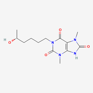 (R)-1-(5-hydroxyhexyl)-3,7-dimethyluric acid