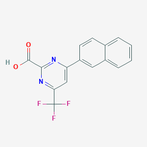 [6-(2-Naphthyl)-4-(trifluoromethyl)pyrimidin-2-yl]carboxylic acid