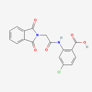 4-chloro-2-{[(1,3-dioxo-1,3-dihydro-2H-isoindol-2-yl)acetyl]amino}benzoic acid