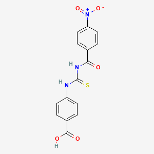 4-({[(4-Nitrophenyl)carbonyl]carbamothioyl}amino)benzoic acid