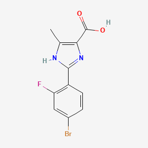 2-(4-bromo-2-fluorophenyl)-5-methyl-1H-imidazole-4-carboxylic acid