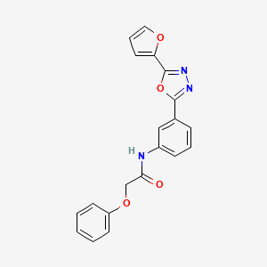 N-{3-[5-(furan-2-yl)-1,3,4-oxadiazol-2-yl]phenyl}-2-phenoxyacetamide