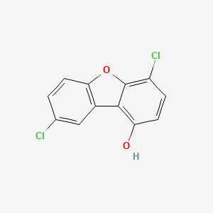 molecular formula C12H6Cl2O2 B1245163 9-羟基-2,6-二氯二苯并呋喃 