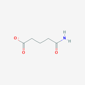 molecular formula C5H8NO3- B1245168 Glutaramate 