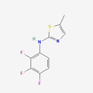 molecular formula C10H7F3N2S B12451680 5-methyl-N-(2,3,4-trifluorophenyl)-1,3-thiazol-2-amine 