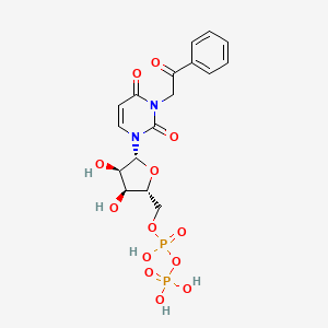 molecular formula C17H20N2O13P2 B1245170 3-phenacyl-UDP 
