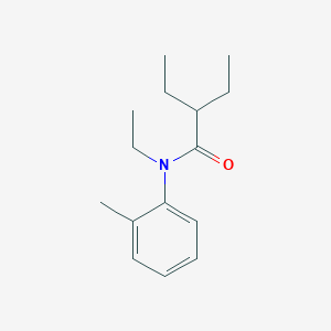 molecular formula C15H23NO B12451713 N,2-diethyl-N-(2-methylphenyl)butanamide 