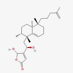 3-[(1R)-2-[(1R,2R,4aS,5R)-1,2,5-trimethyl-5-(4-methylpent-4-enyl)-2,3,4,4a,6,7-hexahydronaphthalen-1-yl]-1-hydroxyethyl]-2-hydroxy-2H-furan-5-one