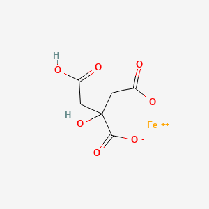 molecular formula C6H6FeO7 B1245180 Citric acid, iron(2+) salt CAS No. 23383-11-1