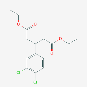 molecular formula C15H18Cl2O4 B1245183 Diethyl 3-(3',4'-dichlorophenyl)glutarate 