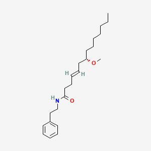 molecular formula C23H37NO2 B1245187 Hermitamide A 