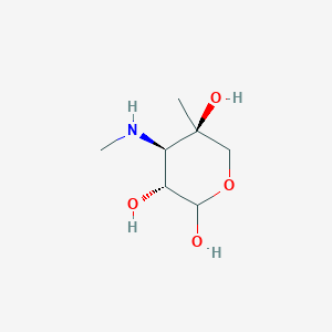 molecular formula C7H15NO4 B1245194 Garosamine 