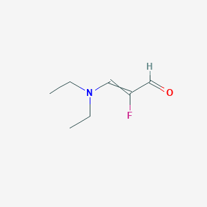 molecular formula C7H12FNO B12451942 (Z)-3-(Diethylamino)-2-fluoroacrylaldehyde 