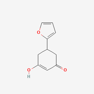 molecular formula C10H10O3 B12451967 5-(Furan-2-yl)-3-hydroxycyclohex-2-en-1-one 