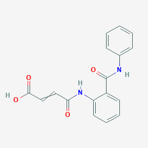 molecular formula C17H14N2O4 B12452018 (2E)-3-{[2-(Phenylcarbamoyl)phenyl]carbamoyl}prop-2-enoic acid 