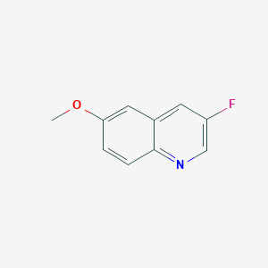 molecular formula C10H8FNO B1245202 3-Fluoro-6-methoxyquinoline CAS No. 426842-85-5