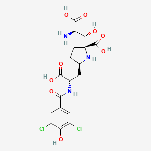 molecular formula C18H21Cl2N3O9 B1245203 Kaitocephalin CAS No. 198710-92-8
