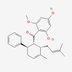 molecular formula C26H30O4 B1245236 Isopanduratin A 