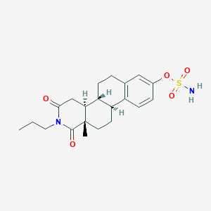 [(4aS,4bR,10bS,12aS)-12a-methyl-1,3-dioxo-2-propyl-4,4a,4b,5,6,10b,11,12-octahydronaphtho[2,1-f]isoquinolin-8-yl] sulfamate