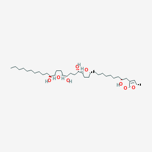 (2S)-4-[(2R)-9-[(2R,5S)-5-[(1S,4S)-1,4-dihydroxy-4-[(2S,5R)-5-[(1S)-1-hydroxyundecyl]oxolan-2-yl]butyl]oxolan-2-yl]-2-hydroxynonyl]-2-methyl-2H-furan-5-one